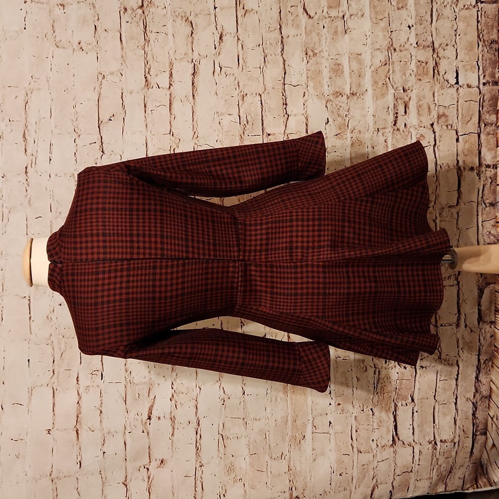 Zara Red Plaid Dress - Picture 2 of 3